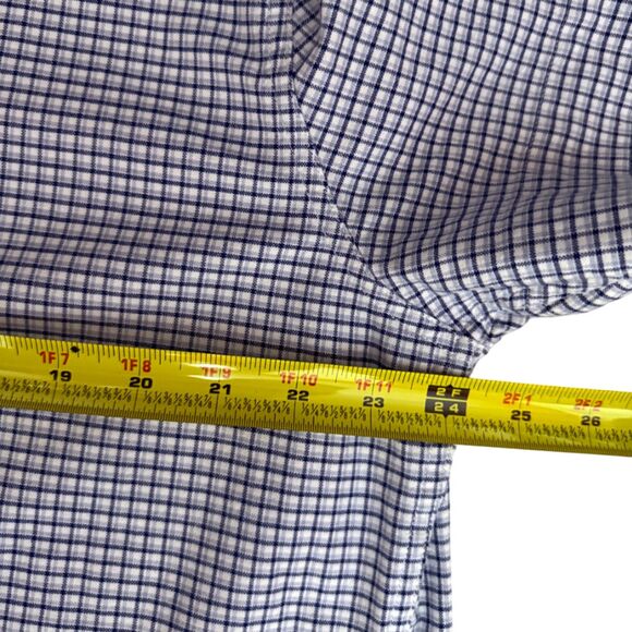 Tommy Hilfiger Blue & White Plaid Short Sleeve Button Down Shirt Size XXL - Picture 11 of 12